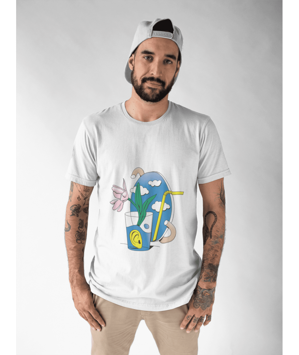 Camiseta Hombre - EK-MonolineStillLife2