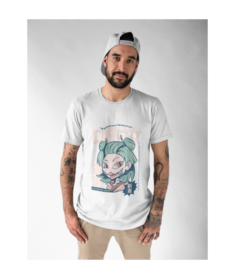 Camiseta Hombre - EK-Kuchisake-Onna-Yokai